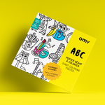 OMY ABC — giant 70 × 100 cm alphabet coloring poster