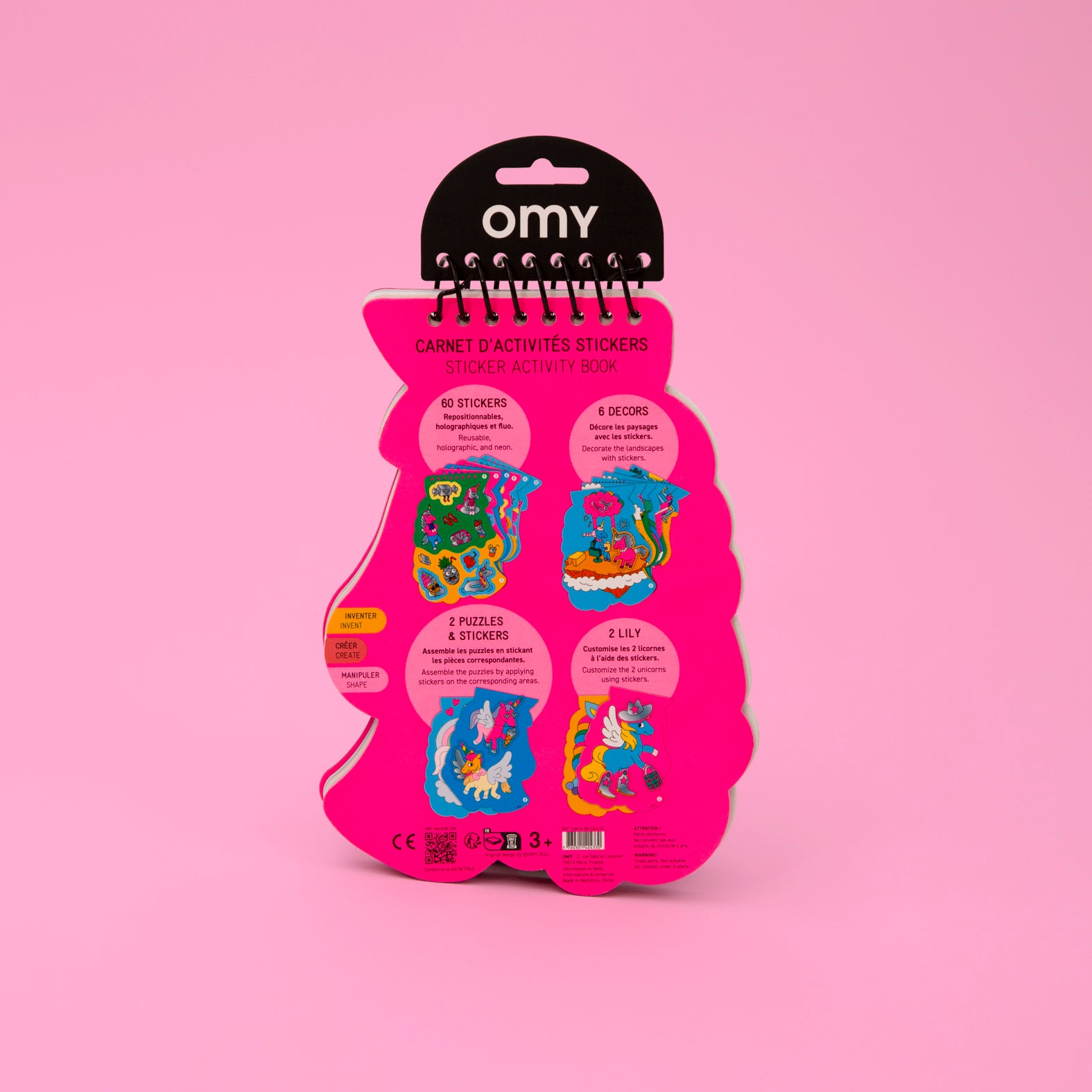 OMY Lily — 60 holographic and fluorescent stickers