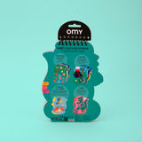 OMY Dinos — finished postcard with dinosaur