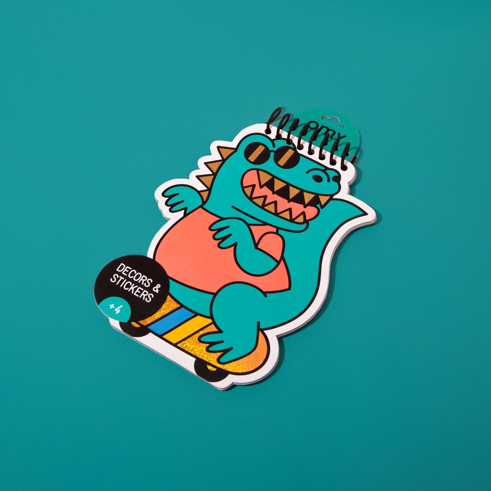 OMY Dinos Sticker Activity Book — dinosaur activity notebook - CARNET_DINO