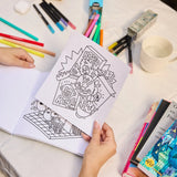 OMY Cozy Art Super Market — tear-off page after colouring