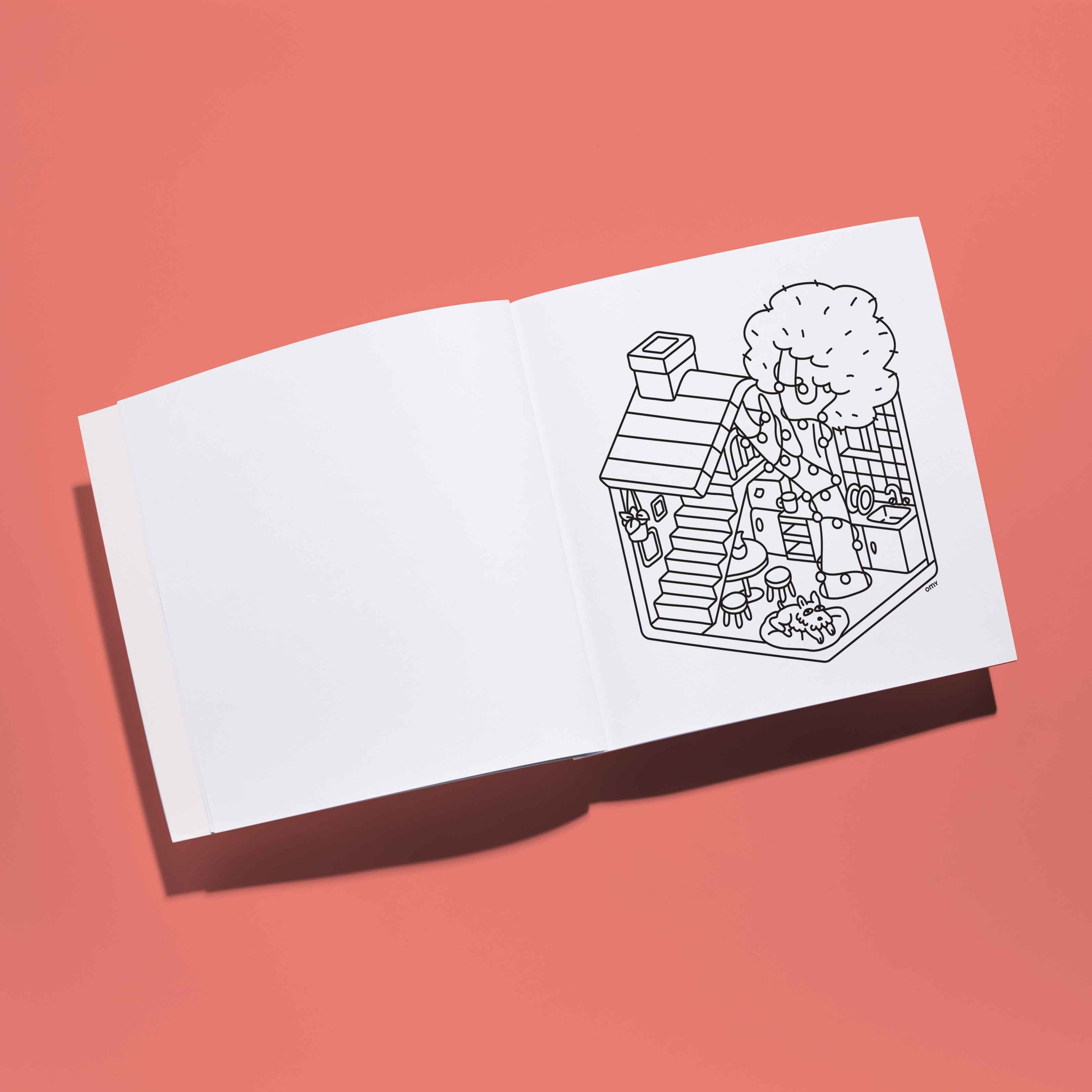 OMY Cozy Art Yummy — tear-off page after colouring
