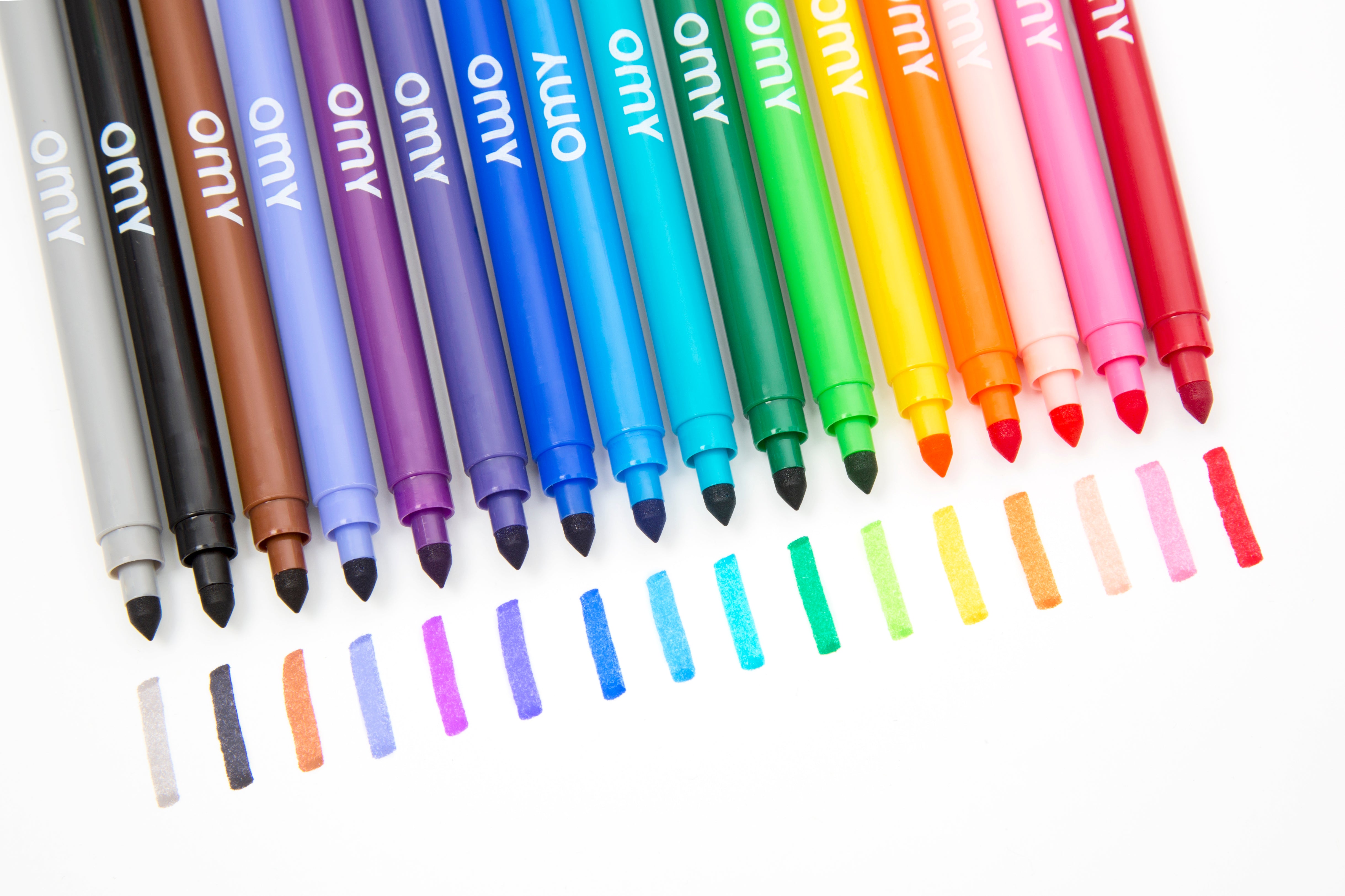 OMY Ultra-Washable Markers — set of 16 dual-tip washable markers - FEU201-AMBIANCE-FEUTRES-ULTRALAVABLES2
