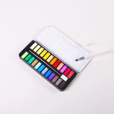 OMY Watercolor Kit — palette of 24 watercolour shades with water-tank brush - KIT_AQUARELLE-4