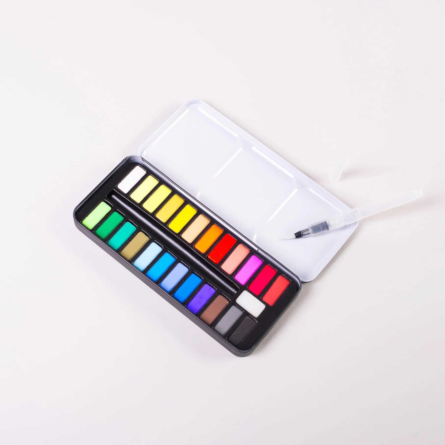 OMY Watercolor Kit — palette of 24 watercolour shades with water-tank brush - KIT_AQUARELLE-4
