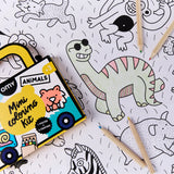 OMY Animals Coloriage Pocket — mini coloring kit with animals - MINI_COLORING_KIT_ANIMALS_ZOOM