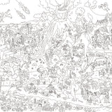 OMY Dinos — giant 70 × 100 cm coloring poster with dinosaurs - POS31-POSTER-DINOS-INTERIEUR