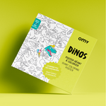 OMY Dinos — giant 70 × 100 cm coloring poster with dinosaurs - POS31_DINOS_PACK