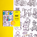 OMY ABC — finished poster framed on a child's bedroom wall