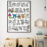 OMY ABC — giant 70 × 100 cm alphabet coloring poster - POS70_ABC_MOCKUP