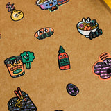 OMY Big Kitty - stickers on a water bottle ready for school