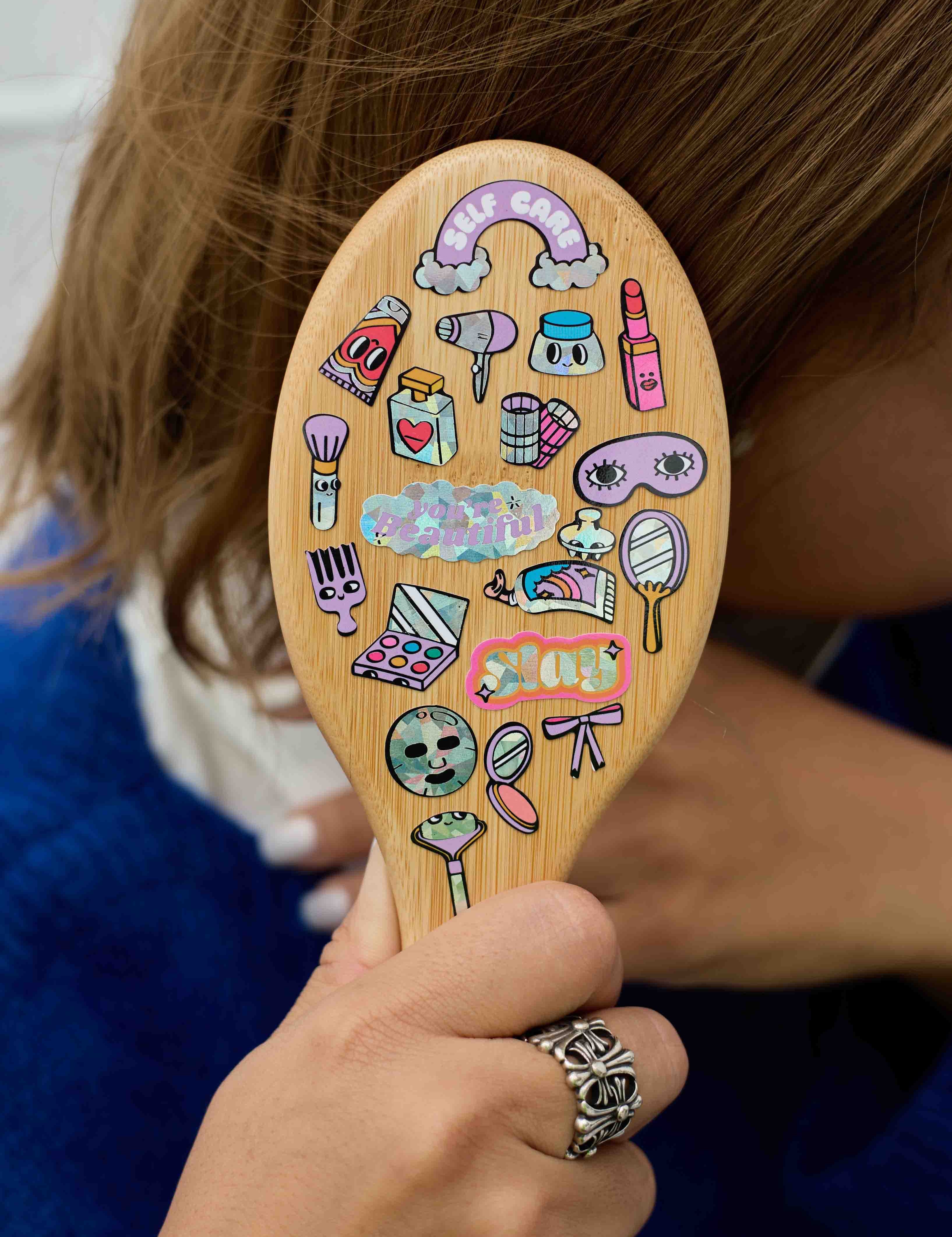 OMY Iconic Make Up — sheet of fluorescent vinyl stickers with playful motifs