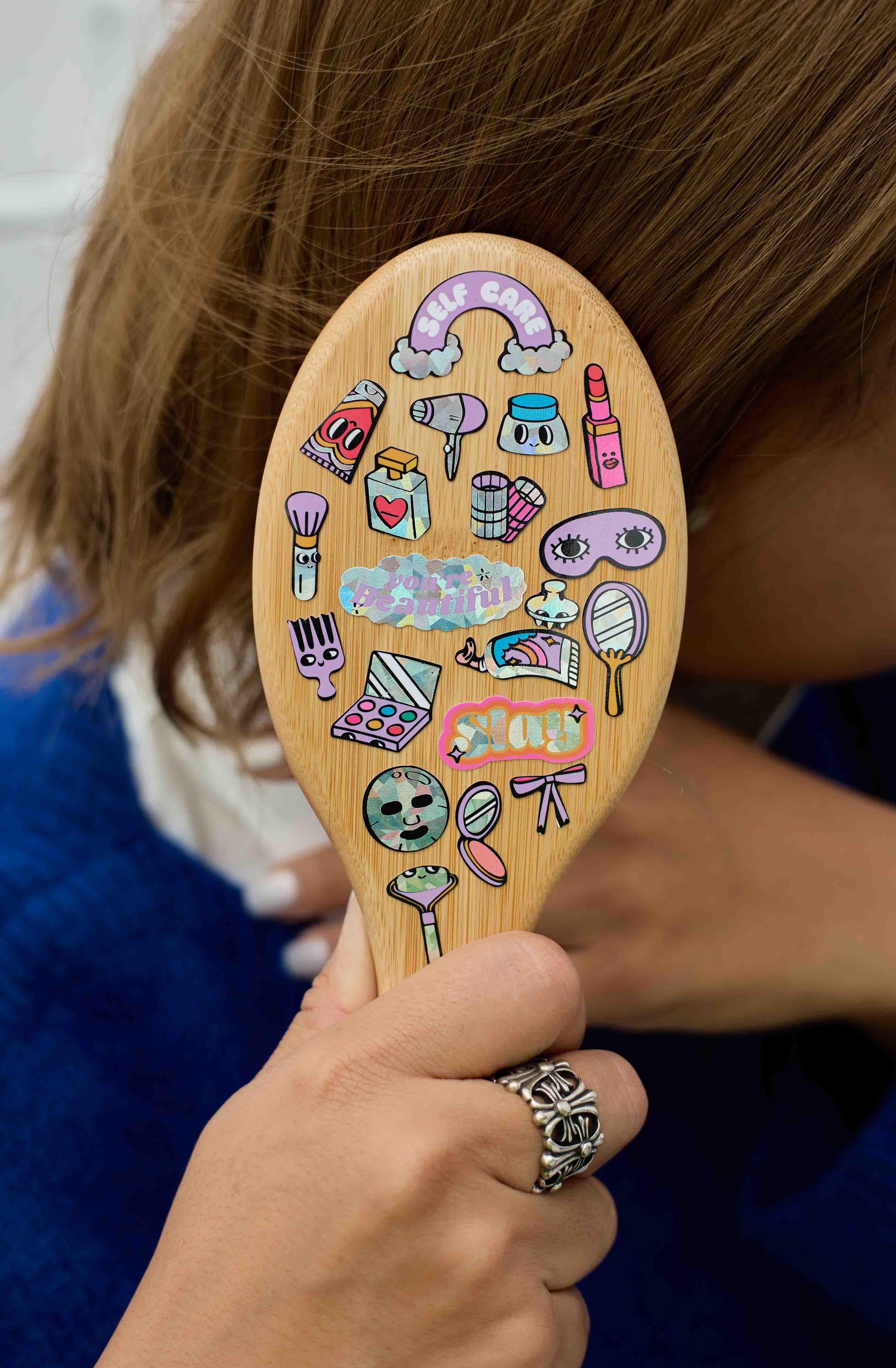 OMY Iconic Make Up — sheet of fluorescent vinyl stickers with playful motifs