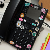 OMY Iconic Messages — close-up of Dream Big, Be Kind and flower stickers